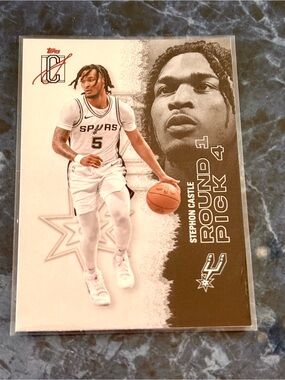 Stephon Castle Basketball Card Topp Signature Class Spurs